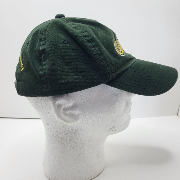 Cabelas Baseball Hat Cap Green Adjustable Embroidered‎ Yellow Logo Strapback - Picture 5 of 10